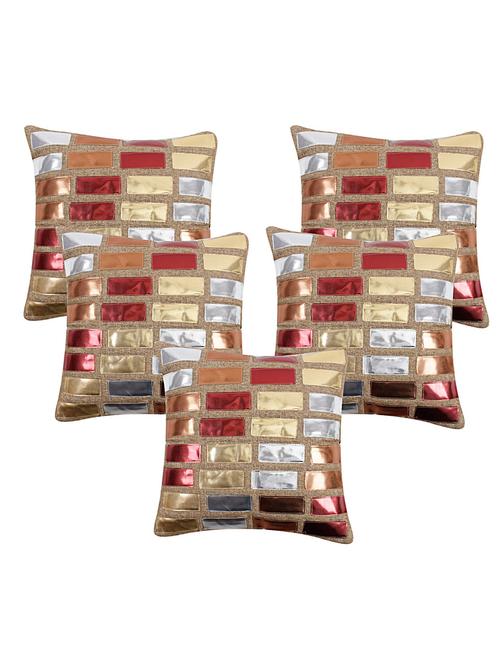 kingly polyester set of 5 cushion cover - 13385037 - Very Small Image - 1