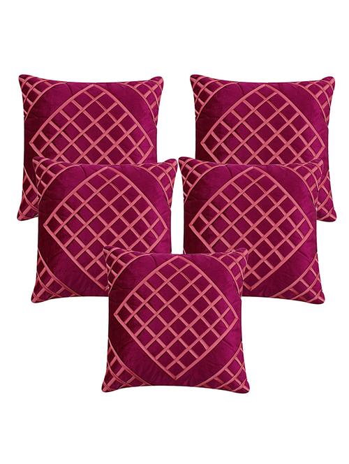kingly polyester set of 5 cushion cover - 13385048 - Very Small Image - 1