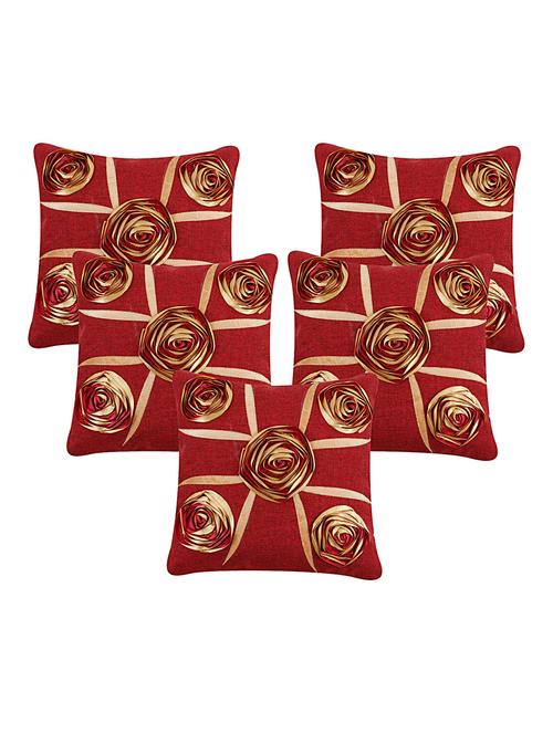kingly polyester set of 5 cushion cover - 13385056 - Very Small Image - 1