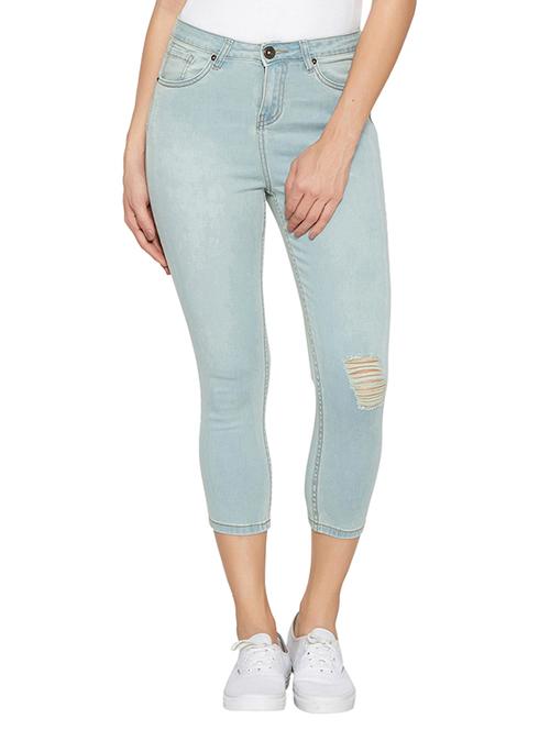 light blue denim capri - 13385388 - Very Small Image - 1