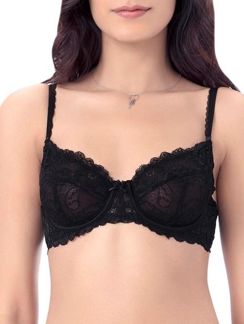 bow patch laced bra  - 13385720 - Very Small Image - 1