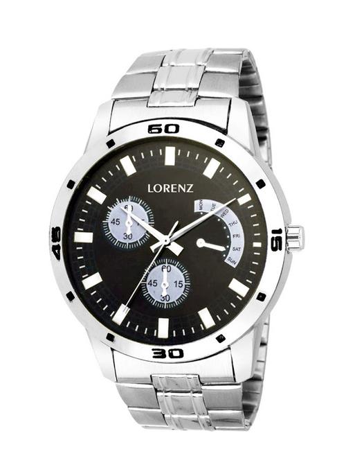 lorenz mk-1011a x3 black dial men's watch - 13389821 - Very Small Image - 1