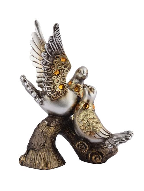 the exclusive deco metallic polystone bird statue - 13390077 - Very Small Image - 1