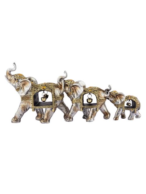 the exclusive deco metallic polystone elephant statue - 13390082 - Very Small Image - 1