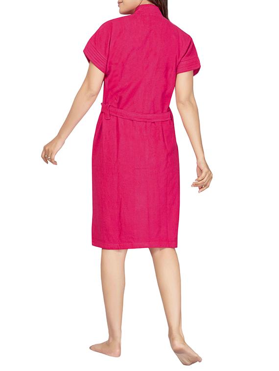 be you fashion terry cotton solid bathrobe for women - 13390877 - Standard Image - 2