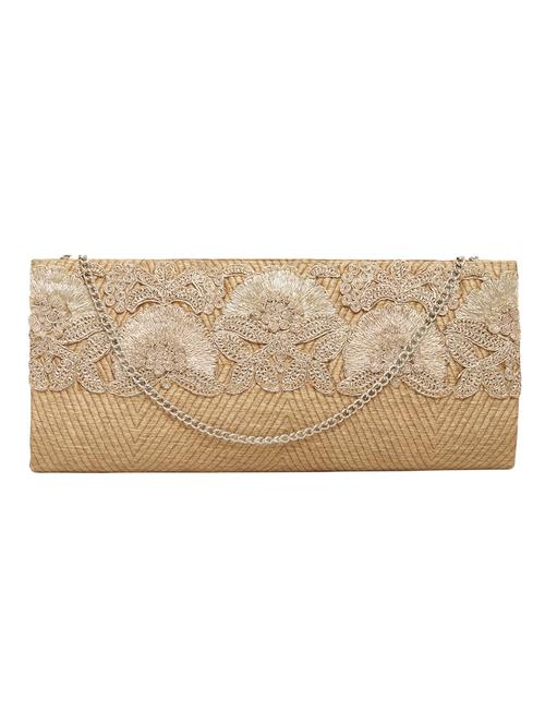 gold canvas clutch - 13393229 - Very Small Image - 1
