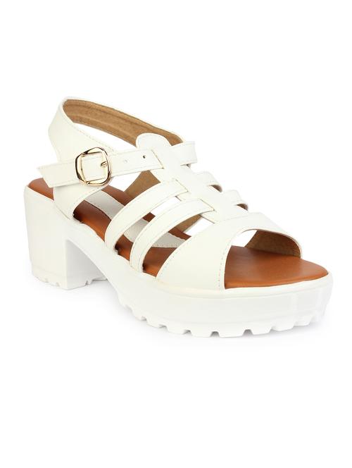 white ankle strap  sandal - 13393774 - Very Small Image - 1