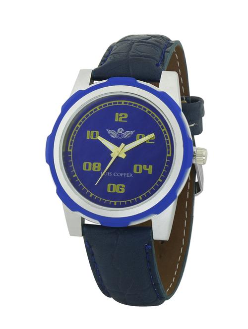 luis copper new style analog  blue dial men watch - 13395204 - Very Small Image - 1