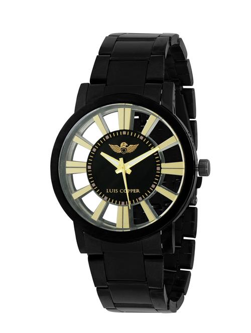 luis copper new style analog  black dial men watch - 13395208 - Very Small Image - 1