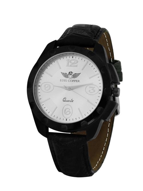 luis copper new style analog  white dial men watch - 13395219 - Very Small Image - 1