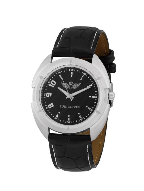 luis copper new style analog  black dial men watch - 13395221 - Very Small Image - 1