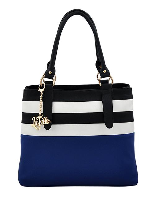 blue leatherette  handbag - 13396925 - Very Small Image - 1