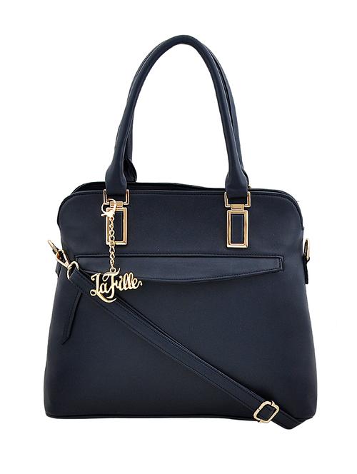 blue leatherette  handbag - 13396935 - Very Small Image - 1