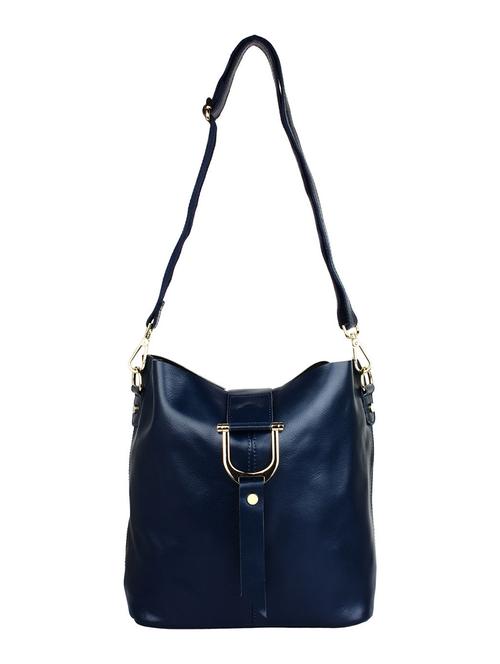 blue leatherette  handbag - 13397619 - Very Small Image - 1