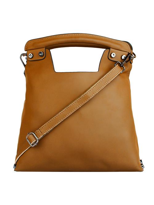 brown leatherette  handbag - 13397623 - Very Small Image - 1