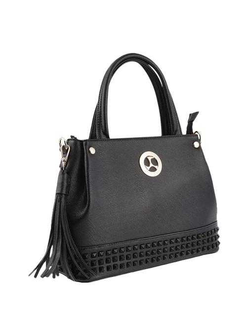 black leatherette  handbag - 13398263 - Very Small Image - 1
