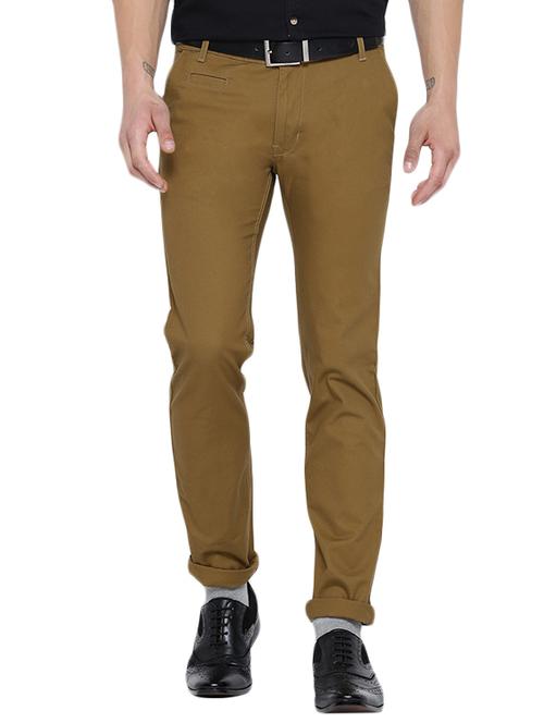 brown cotton chinos casual trouser - 13407015 - Very Small Image - 1