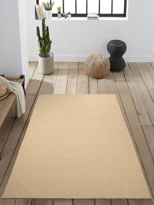 saral home premium quality modern jute n cotton made floor carpet - 13409036 - Very Small Image - 1
