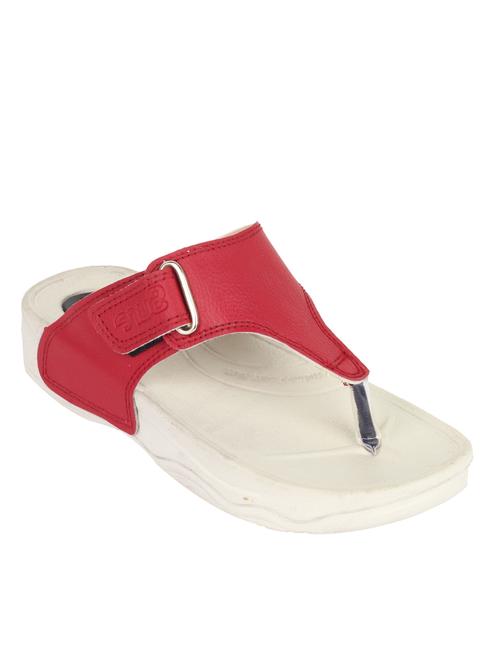 red pvc  flip flops - 13409247 - Very Small Image - 1