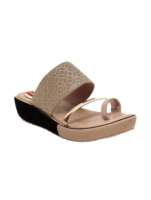 beige one toe  wedge - 13410881 - Very Small Image - 1