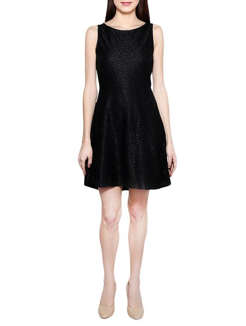 black nylon skater dress - 13411321 - Very Small Image - 1
