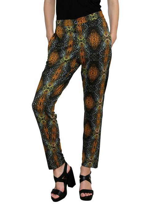 multi colored flat front trousers - 13412922 - Very Small Image - 1