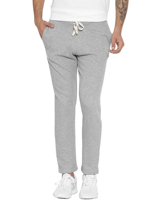 grey cotton  full length track pant - 13415826 - Very Small Image - 1