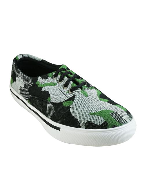 green Canvas lace up sneaker - 13416089 - Very Small Image - 1