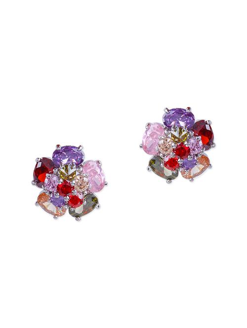 multi colored metal studs earrings - 13417107 - Very Small Image - 1