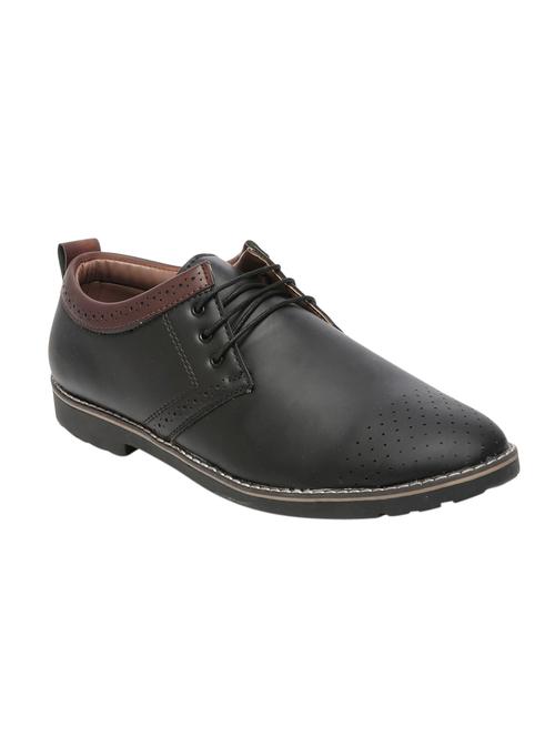 black leather lace up derby - 13422071 - Very Small Image - 1