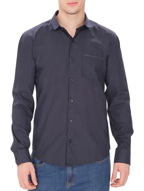 black cotton casual shirt - 13429084 - Very Small Image - 1