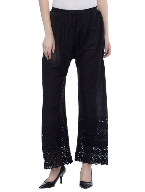 black cotton palazzo - 13430913 - Very Small Image - 1