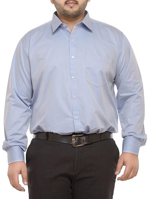 blue cotton formal shirt - 13431062 - Very Small Image - 1