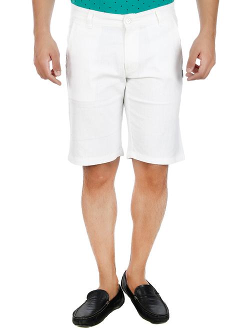 white cotton shorts - 13434022 - Very Small Image - 1