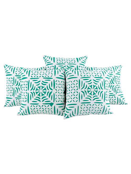 rajrang applique work set of 5 cotton cushion cover - 13434038 - Very Small Image - 1