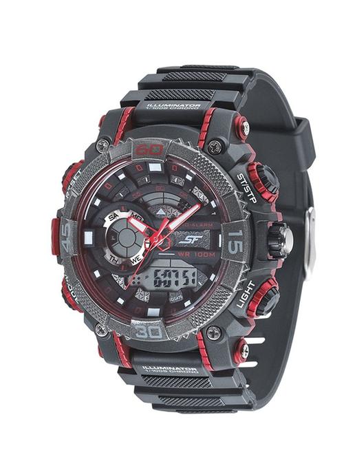 sonata black dial mens watch-77070pp01 - 13437178 - Very Small Image - 1