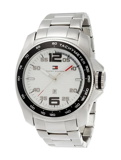 tommy hilfiger tachymeter analog white dial men's watch - th1790856j - 13437369 - Very Small Image - 1