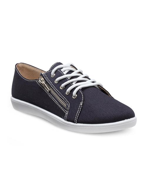 blue canvas laceup sneakers - 13437854 - Very Small Image - 1