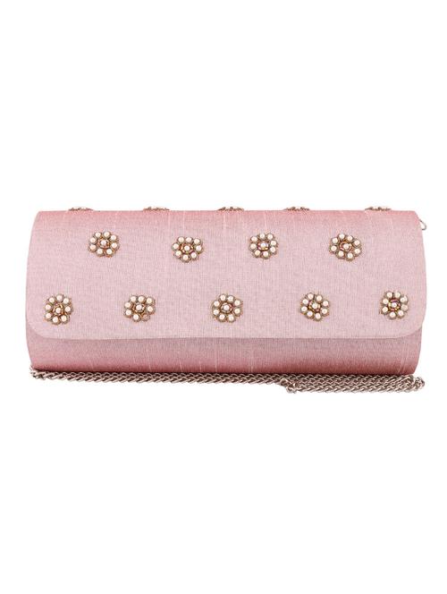 pink silk clutch - 13438032 - Very Small Image - 1