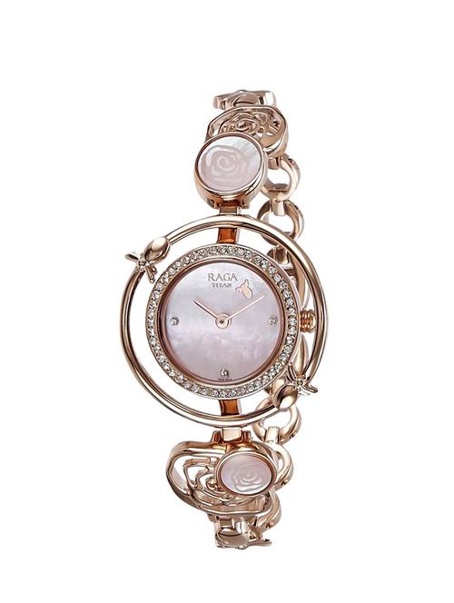 titan raga aurora analog pink dial women's watch-95047wm01 - 13438437 - Very Small Image - 1