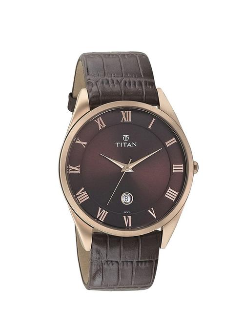 titan men brown dial watch -90054wl01 - 13438573 - Very Small Image - 1