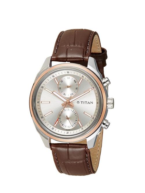 titan neo chronograph silver dial men's watch-1733kl02 - 13438633 - Very Small Image - 1