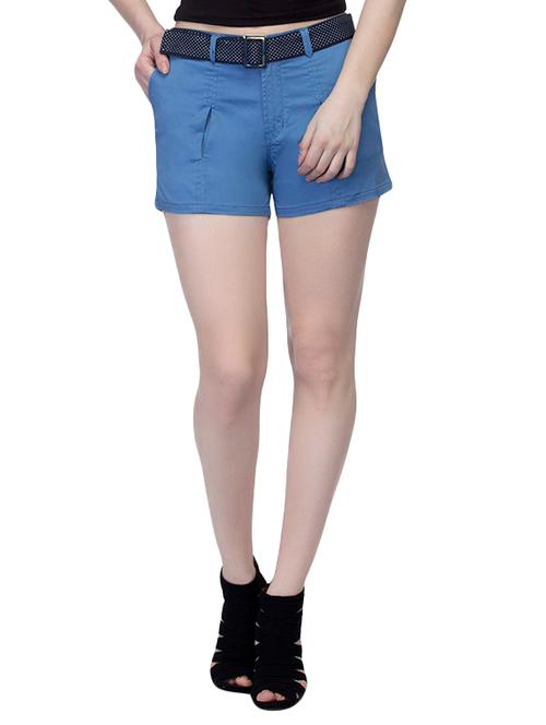 blue cotton hot pants - 13440083 - Very Small Image - 1