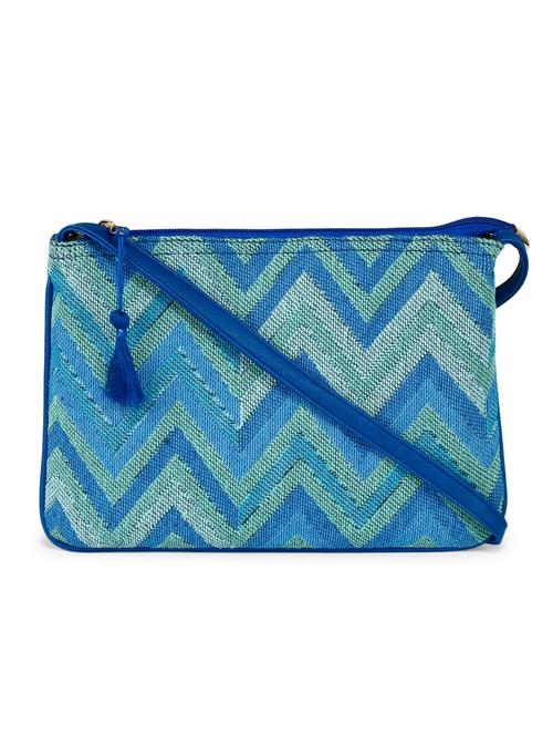 blue canvas sling bag - 13441253 - Very Small Image - 1
