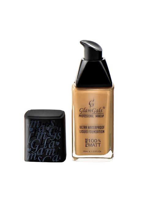 glamgals ultra water proof liquid foundation,natural tan,30 ml - 13441444 - Very Small Image - 1