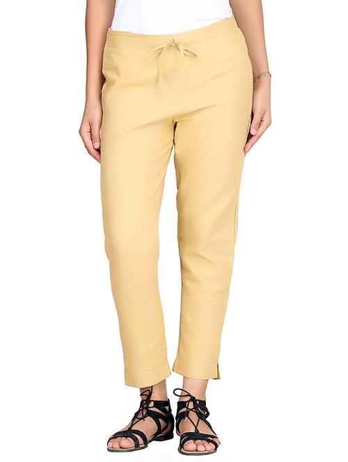 light yellow cigarette pants - 13441578 - Very Small Image - 1