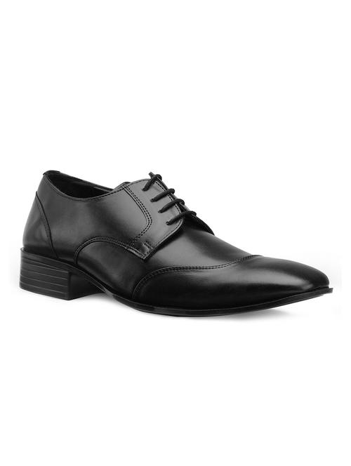 black leather formal lace-up derby - 13443715 - Very Small Image - 1