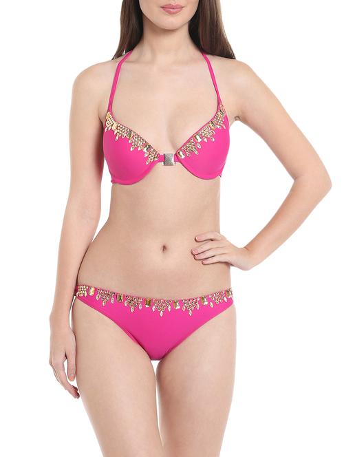pink embellished bikini - 13444736 - Very Small Image - 1