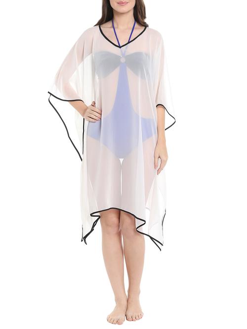 white georgette coverup - 13444747 - Very Small Image - 1