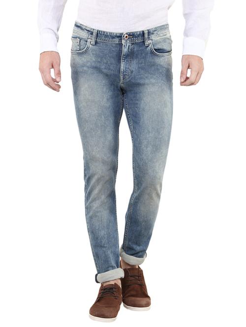 blue cotton washed jean - 13446012 - Very Small Image - 1